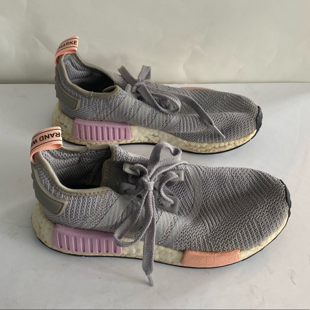 Adidas NMD R1 Light Granite Grey Women’s Athletic Shoes - Picture 10 of 10